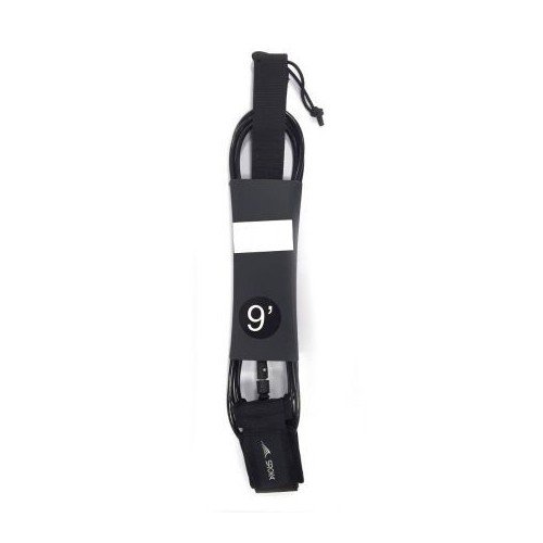 Leash noir 9' de SUP - Sroka