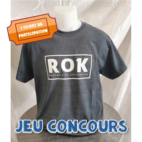 T-shirt ROK &quot;Republic of Kayakistan&quot; - Kayak Session + 1 ticket jeu concours